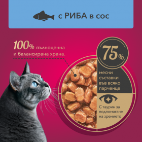 Пауч за котки My Love Adult cat with fish in gravy с риба в сос